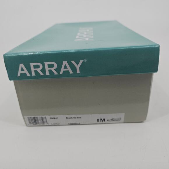 ARRAY Harper Loafer Slip OnTan Brown & Black Leather Loafer Shoe Women's 9 Basic - Picture 10 of 11